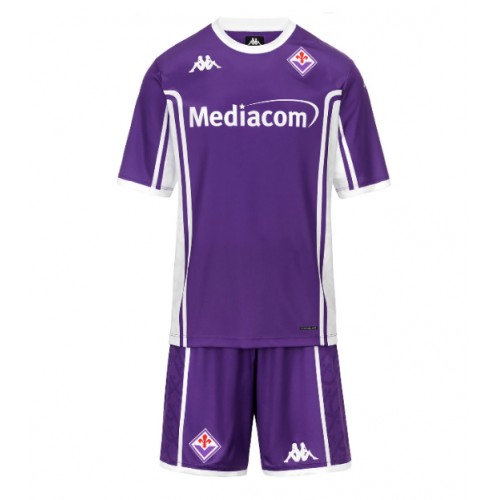 Dětský fotbalový dres Fiorentina 2025-26 Domácí Krátký Rukáv (+ trenýrky)